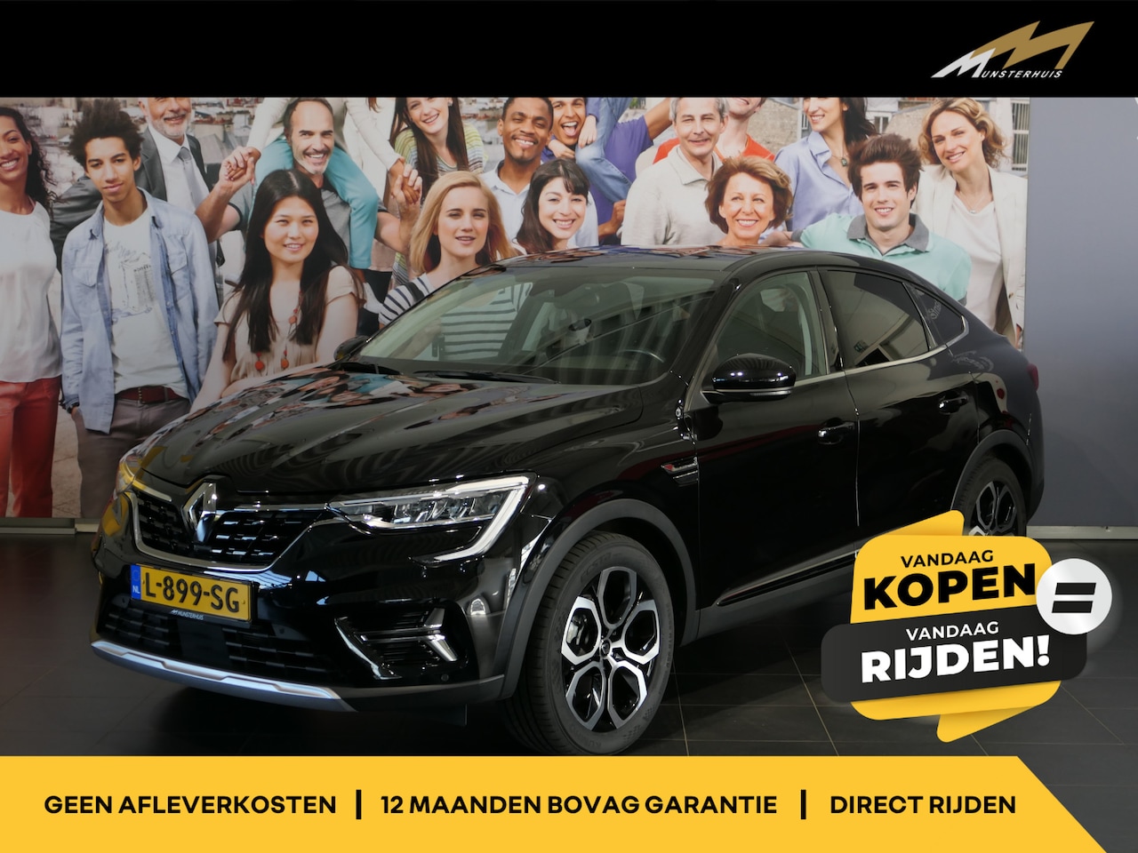 Renault Arkana - 1.6 E-Tech Hybrid 145 Intens - Wegklapbare trekhaak - Sensor v+a - Dode hoek - Clima - AutoWereld.nl