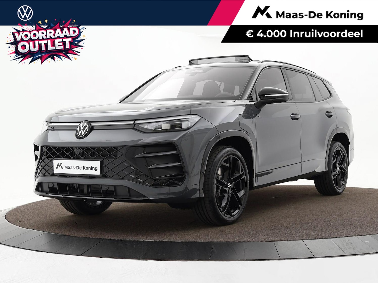 Volkswagen Tayron - R-Line Edition 1.5 eHybrid 204 PK 6 versn. DSG · Black Style Pakket · Panoramaschuif-kante - AutoWereld.nl