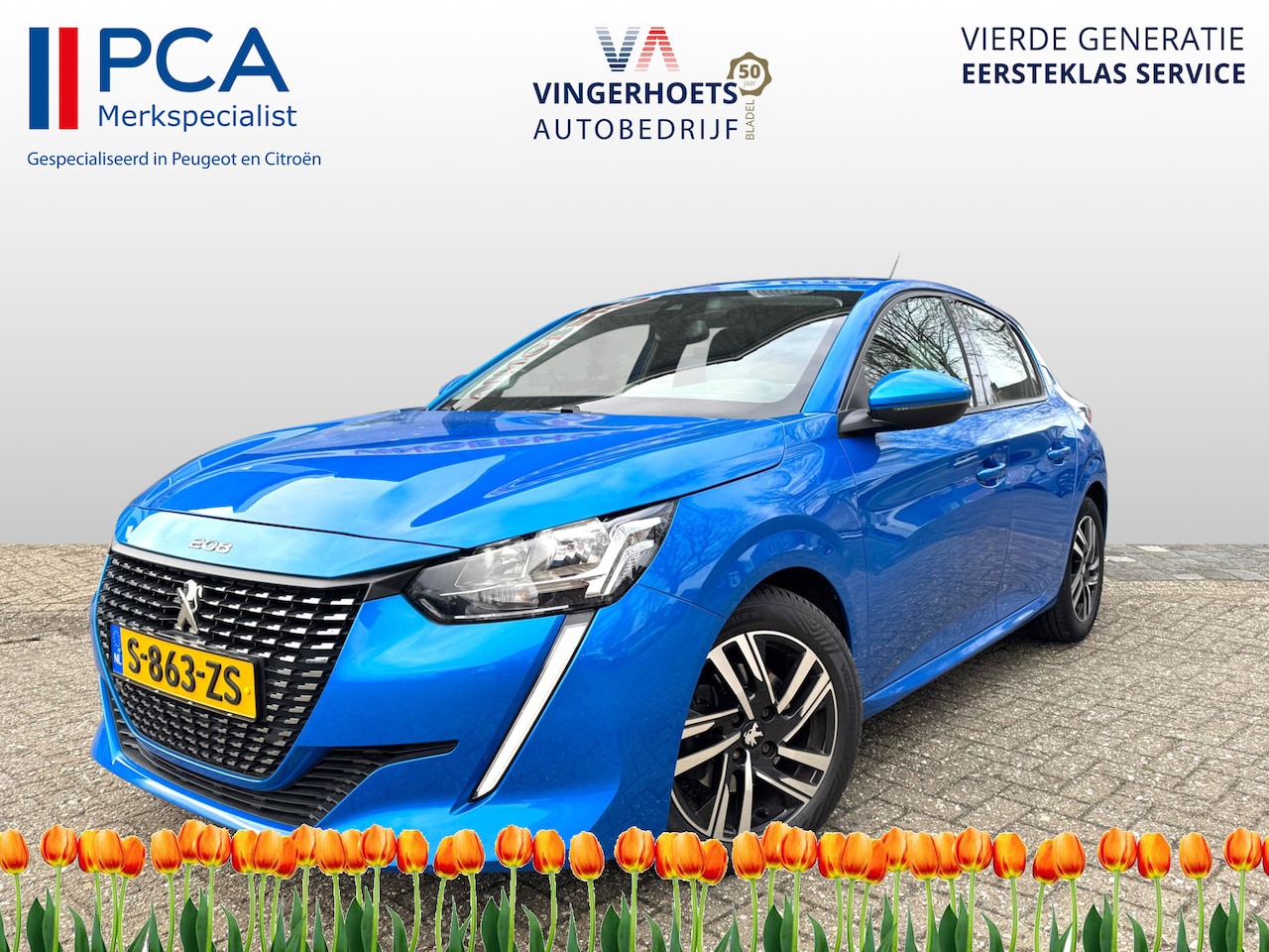 Peugeot 208 - 100 Pk. Benzine Allure * AUTOMAAT * 1/2 Lederen interieur * Keyless Start Button * Parkeer - AutoWereld.nl