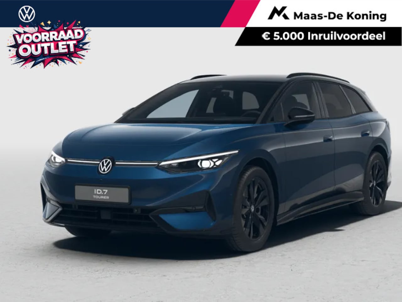 Volkswagen ID.7 - Pro Limited Edition 77 kWh accu 286 PK · Draadloze telefoonlader · 360 area view · Sfeerve - AutoWereld.nl