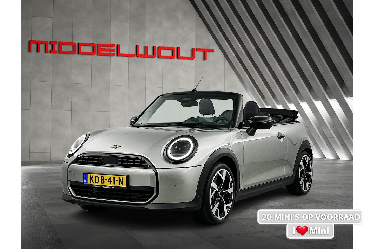MINI Cabrio - Mini 2.0 Cooper C Favoured M Sportstoel/Head-Up Display/18'LMV - AutoWereld.nl