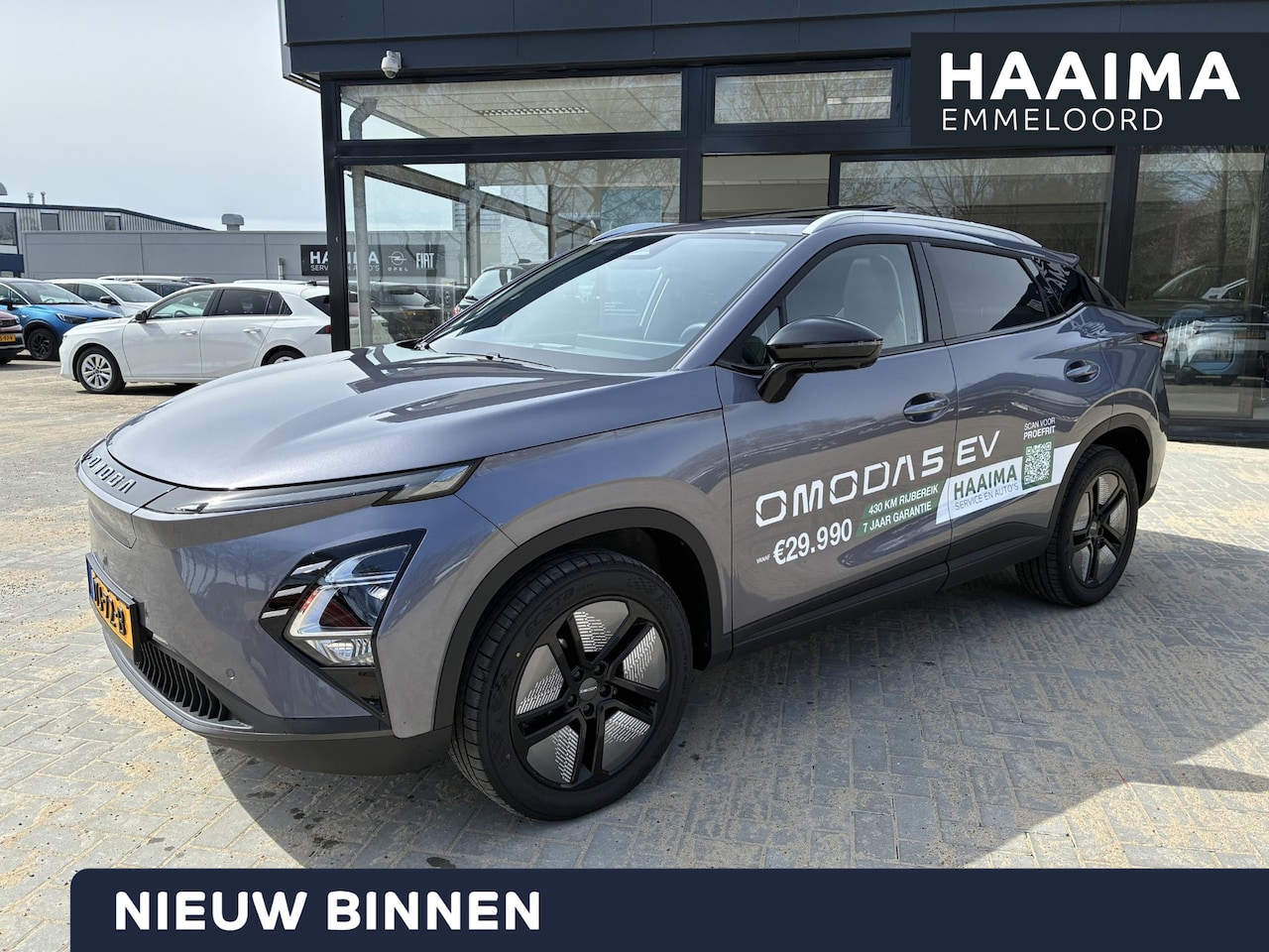 Omoda 5 - Premium 61 kWh | ECC | Schuif/kanteldak | Keyless | Lederen bekleding | Stoel & Stuurverwa - AutoWereld.nl