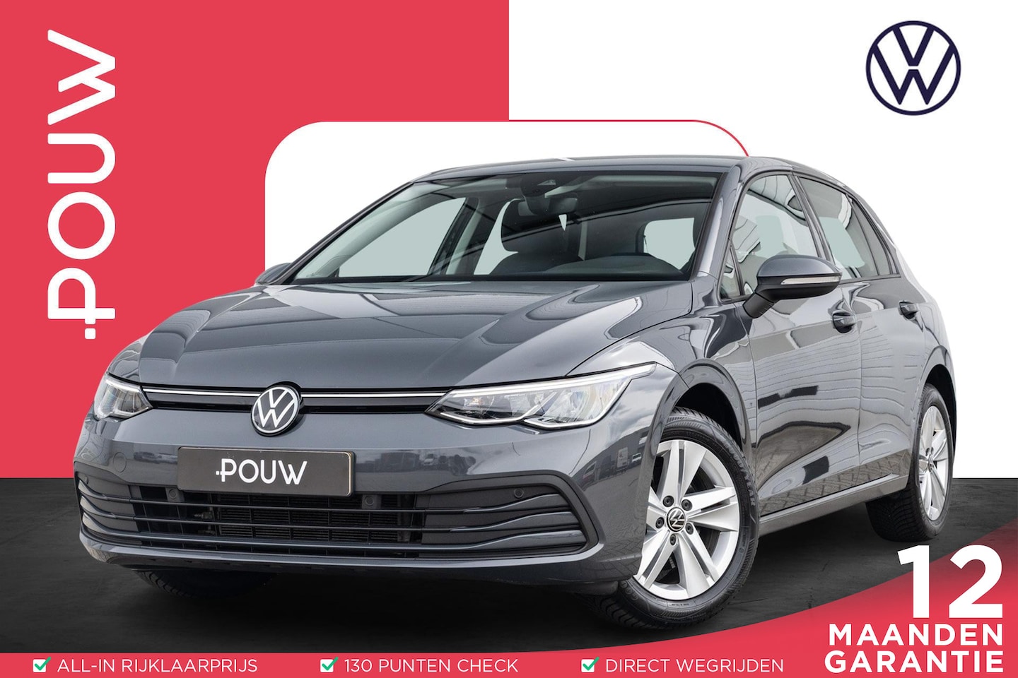 Volkswagen Golf - 1.0 eTSI 110pk DSG Life | Navigatie | App Connect | Parkeersensoren - AutoWereld.nl