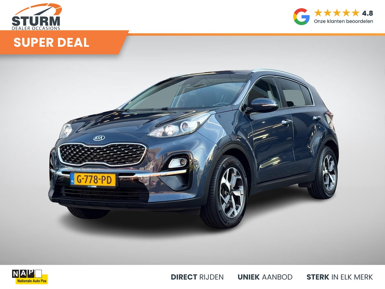 Kia Sportage - 1.6 T-GDI DynamicLine 177pk Automaat, NL-Auto! - AutoWereld.nl