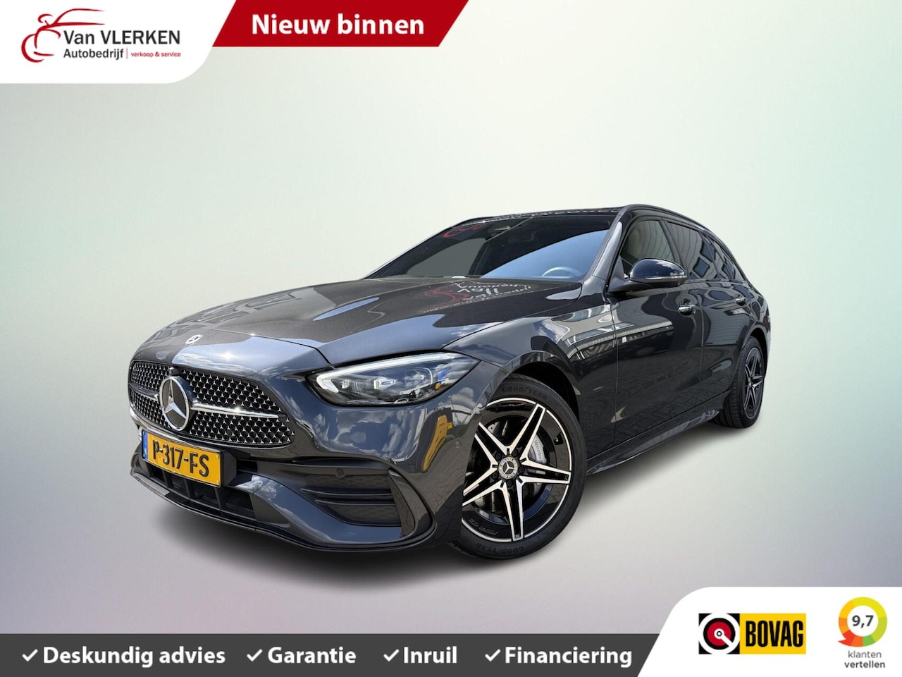 Mercedes-Benz C-klasse Estate - 300 e AMG Line PANO HEAD UP Trekhaak - AutoWereld.nl