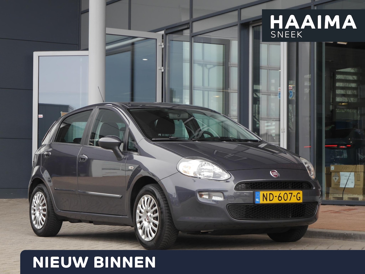 Fiat Punto Evo - 1.2 Pop | Airco | Navigatie | Achteruitrijcamera | 5 deurs | Elektrische ramen voor | Blue - AutoWereld.nl