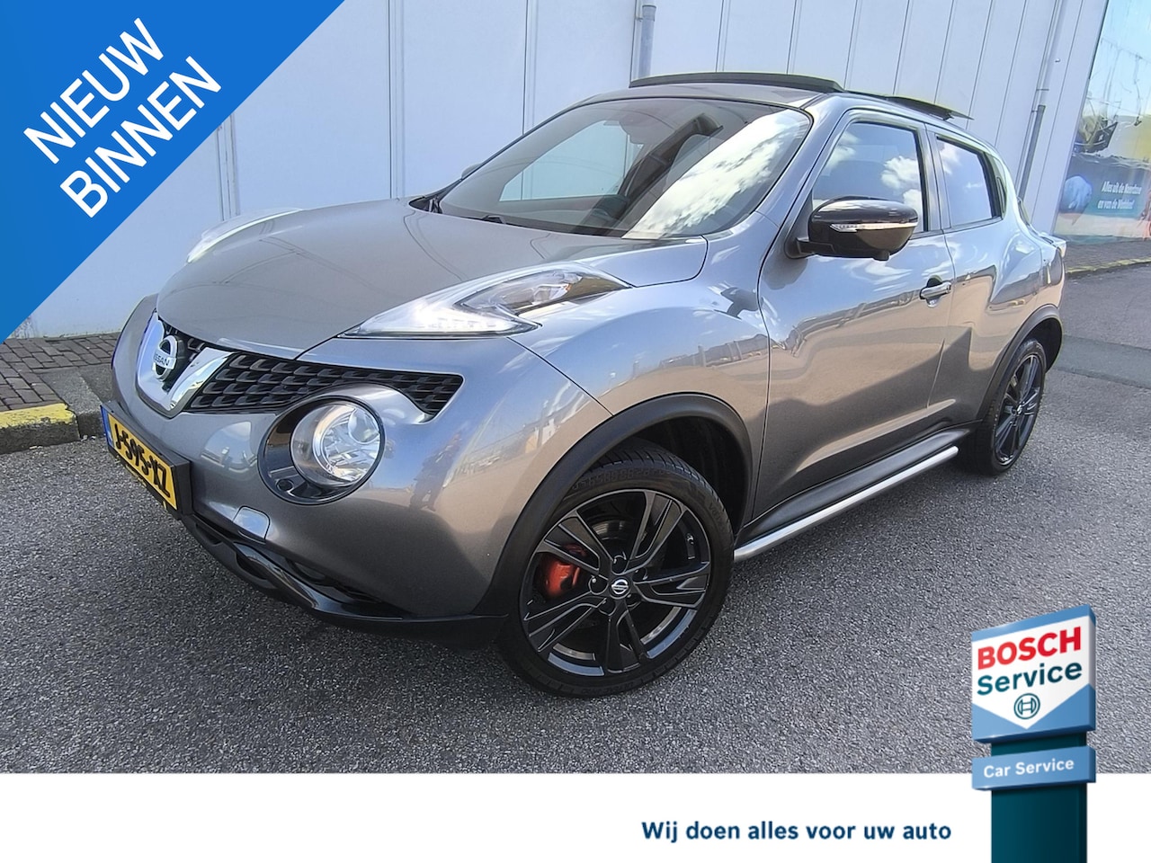 Nissan Juke - 1.2 DIG-T S/S Tekna Pano dak, DAB, Side bars, Trekhaak, 360 camera, Climate + cruise contr - AutoWereld.nl