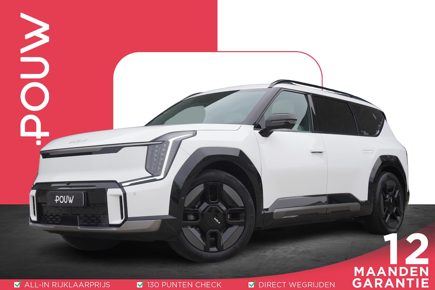 Kia EV9 - 384pk GT-Line AWD 99.8 kWh | 7-Zits | Panoramadak | Leder | Massage | Trekhaak | Stoelverw - AutoWereld.nl