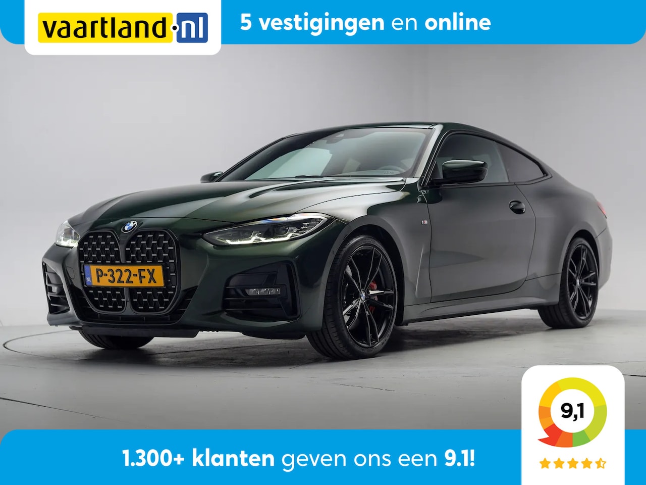 BMW 4-serie Coupé - 420i M-sport High Executive Aut.[ Leder Stoelverwarming Navi Apple / Android PDC Cruise] - AutoWereld.nl