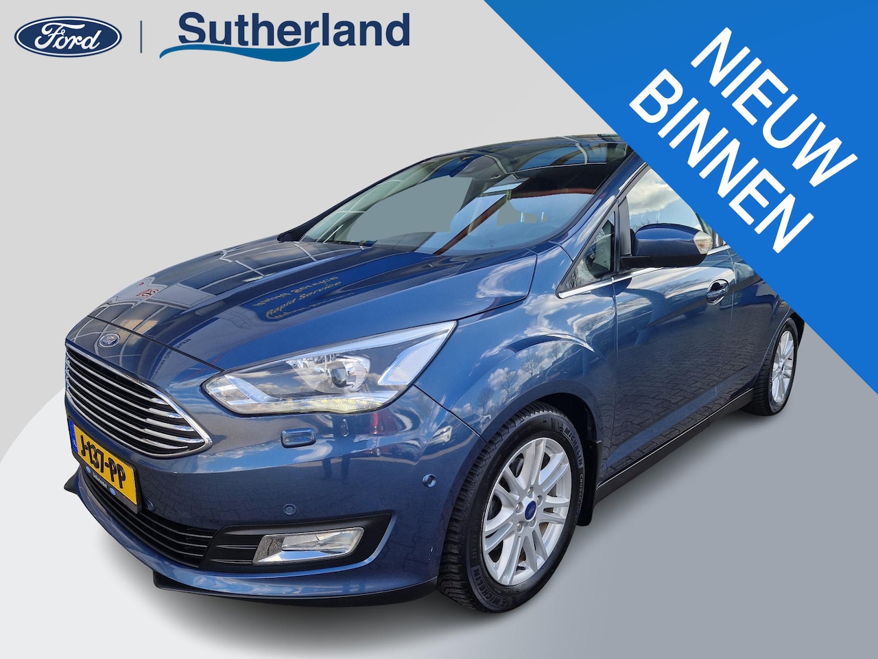 Ford C-Max - 1.0 Titanium Full Options! | Volledig dealer onderhouden | Trekhaak | Stoel stuur en voorr - AutoWereld.nl