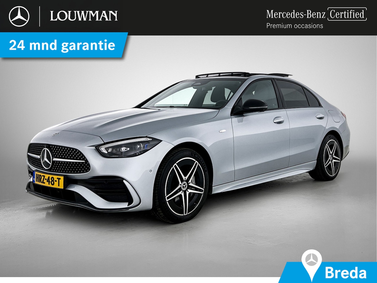 Mercedes-Benz C-klasse - 300 e Business Solution AMG AMG Line | Panorama Schuif-Kanteldak | Distronic | Lederen bek - AutoWereld.nl