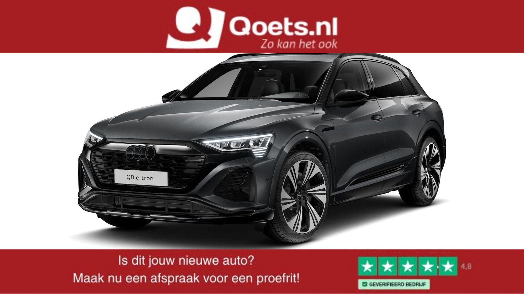 Audi Q8 e-tron - 55 quattro Advanced Edition 115 kWh Panoramadak - Trekhaak - Privacy glas - Stoelverwarmin - AutoWereld.nl