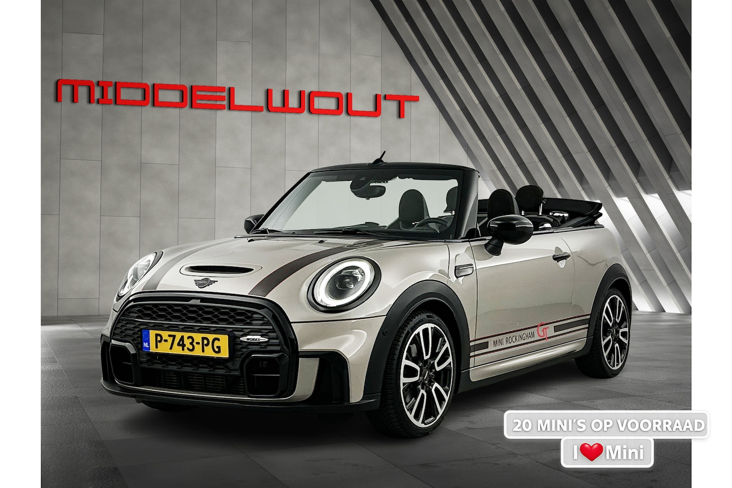 MINI Cabrio - Mini 2.0 Cooper S JCW-Pack Rockingham GT Camera/18'LMV/H&K - AutoWereld.nl
