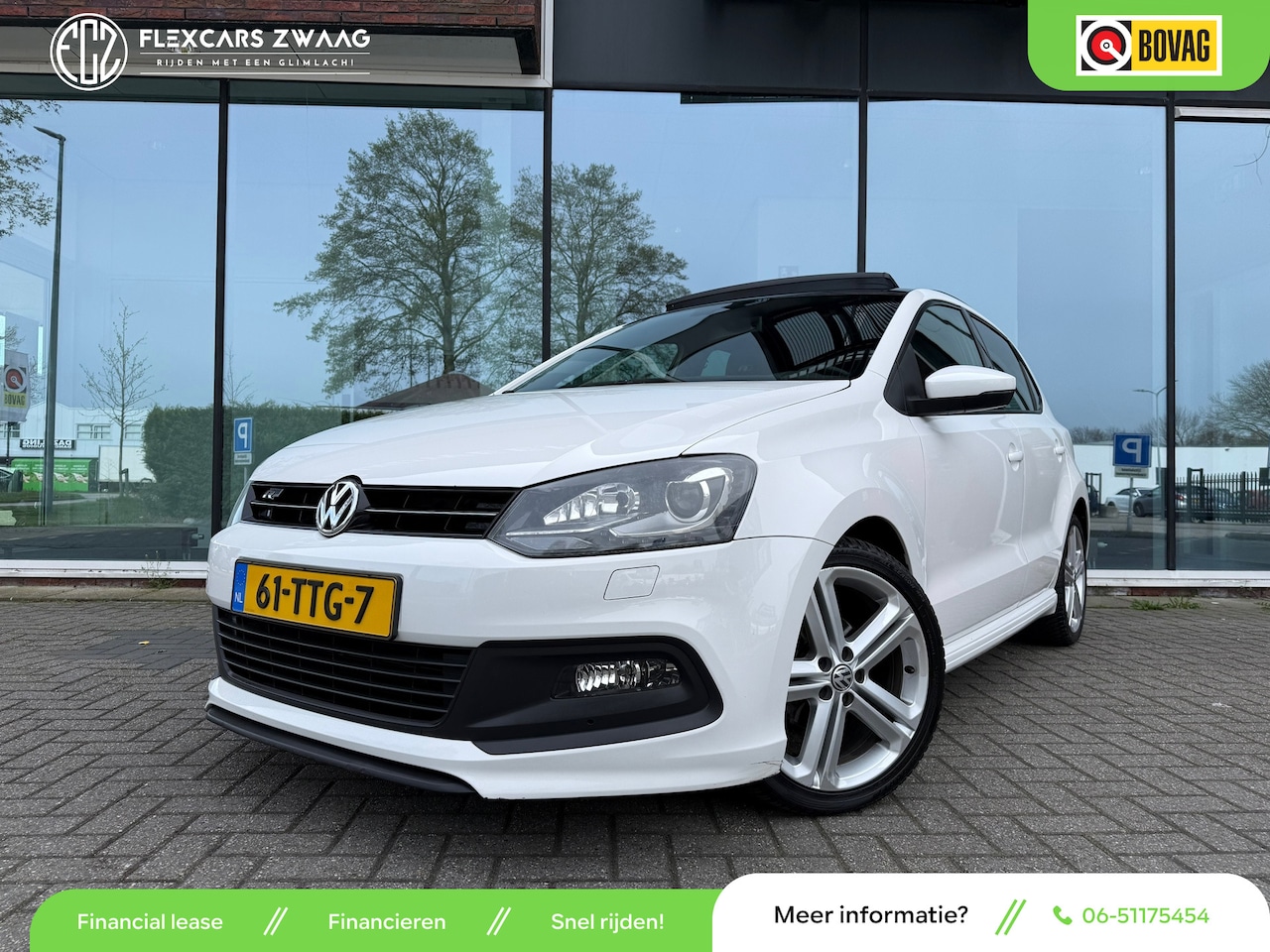 Volkswagen Polo - 1.2 TSI Highline R Line - Pano/Schuifdak - Climate - Parkeerhulp - Org.NL - AutoWereld.nl