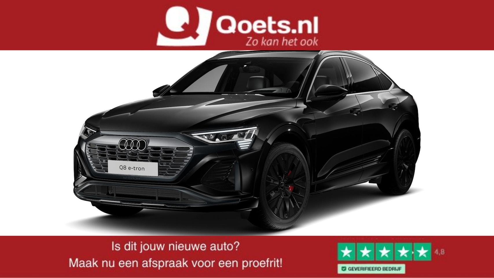 Audi Q8 Sportback e-tron - 55 quattro Advanced Edition 115 kWh Panoramadak - Adaptieve Cruise Control - elektrisch ve - AutoWereld.nl