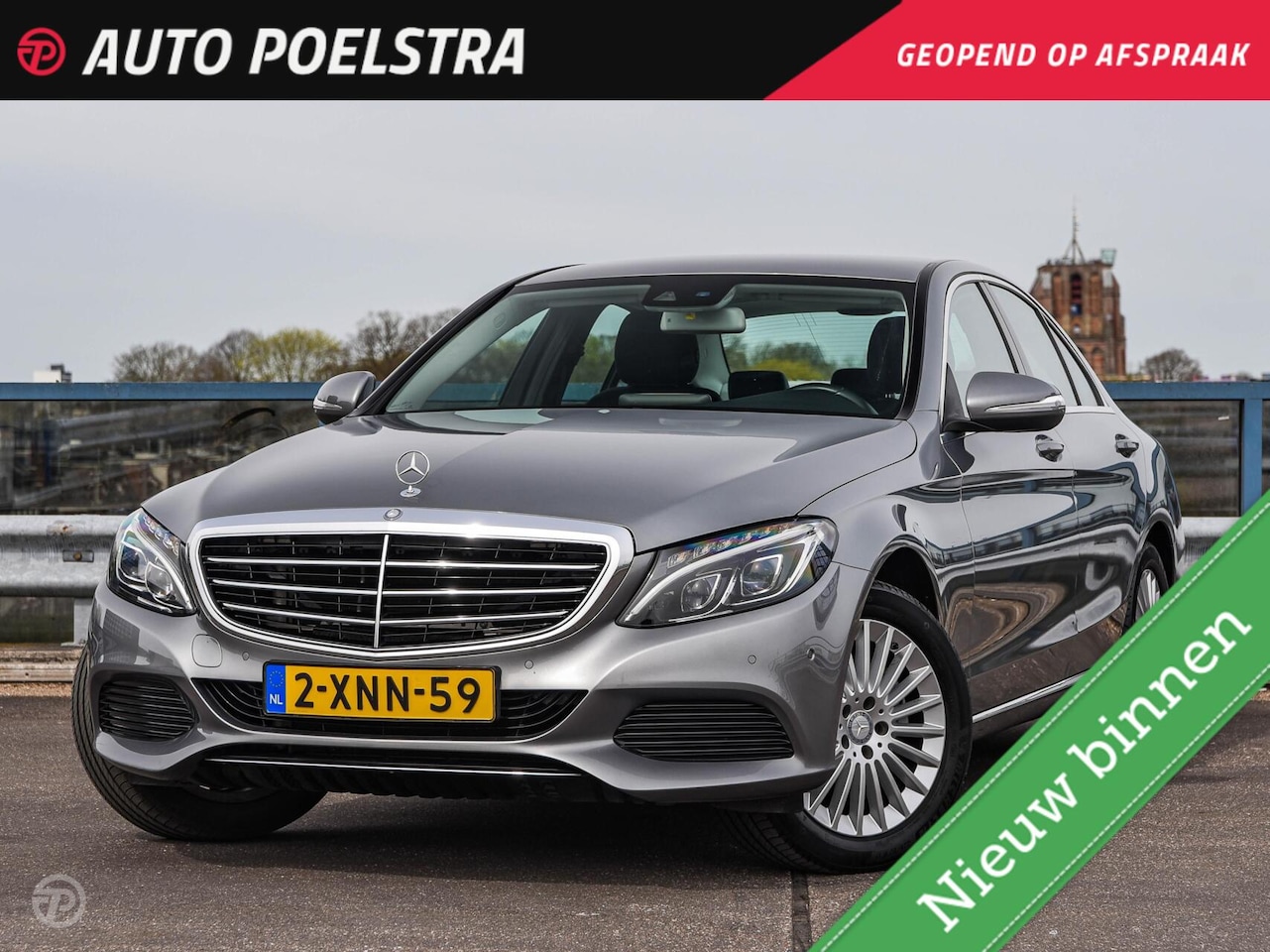 Mercedes-Benz C-klasse - 200 Prestige 184 PK Automaat | Trekhaak | LED | Navigatie | Leder | Stoelverwarming |17" - AutoWereld.nl