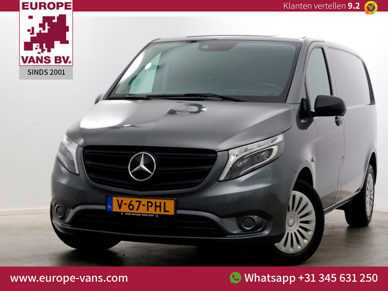 Mercedes-Benz Vito - 119 CDI 190pk 9G Automaat Compact LED/Airco/Achterklep 12-2021 - AutoWereld.nl