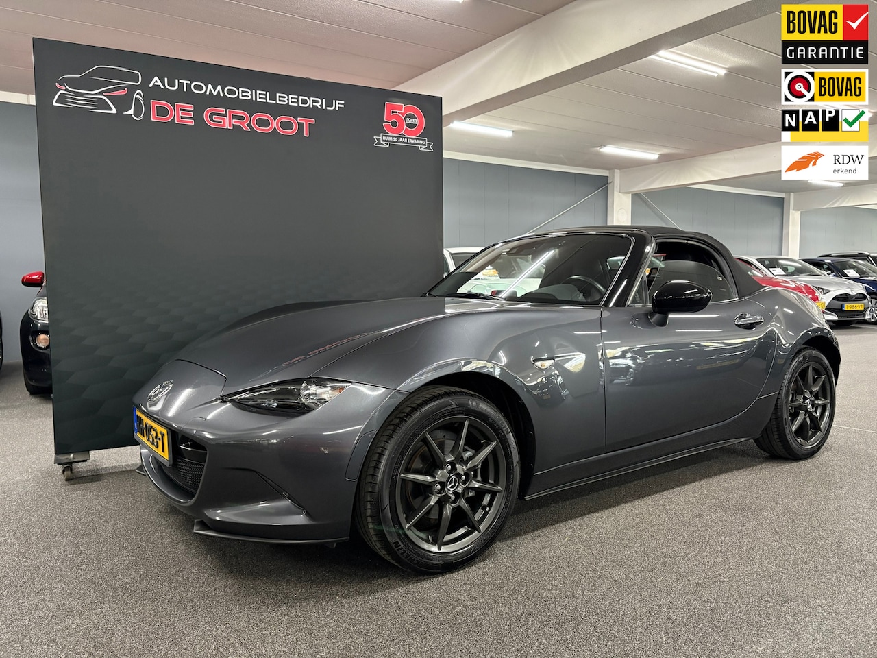Mazda MX-5 - 1.5 SkyActiv-G 131 GT-M/ NL auto/ Cabrio/ 131PK/ Parkeersensoren achter - AutoWereld.nl