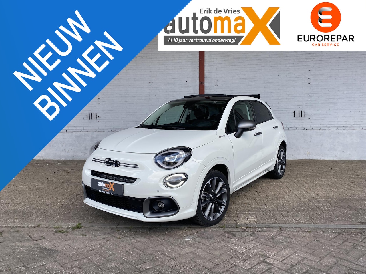 Fiat 500 X - 1.5 Hybrid Sport Cabrio |CarPlay!|Automaat!| - AutoWereld.nl