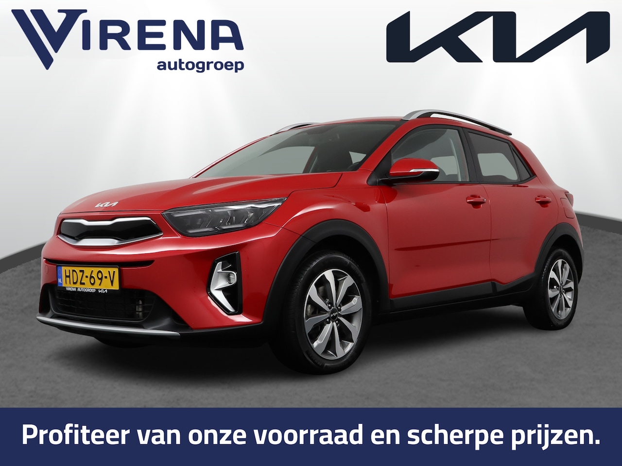 Kia Stonic - 1.0 T-GDi MHEV DynamicPlusLine - Stoelverwarming - Stuurverwarming - Keyless entry - Fabri - AutoWereld.nl