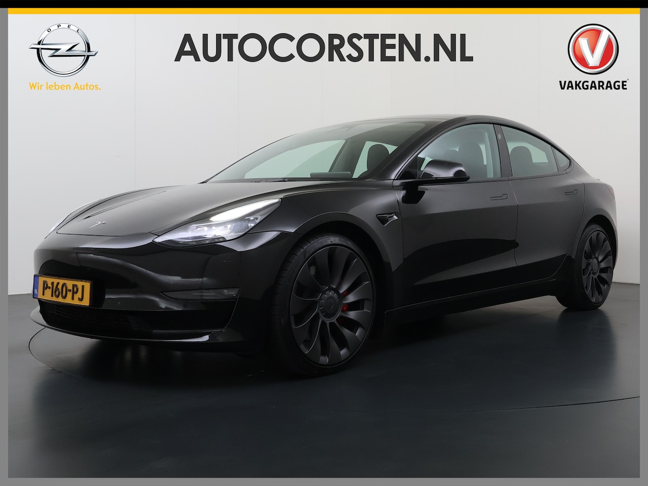Tesla Model 3 - Performance 513pk AWD Facelift Warmtepomp Elek.Achterklep Dubbelglas Lmv 20" AutoPilot Pan - AutoWereld.nl