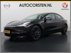 Tesla Model 3 - Performance 513pk AWD Facelift Warmtepomp Elek.Achterklep Dubbelglas Lmv 20" AutoPilot Pan