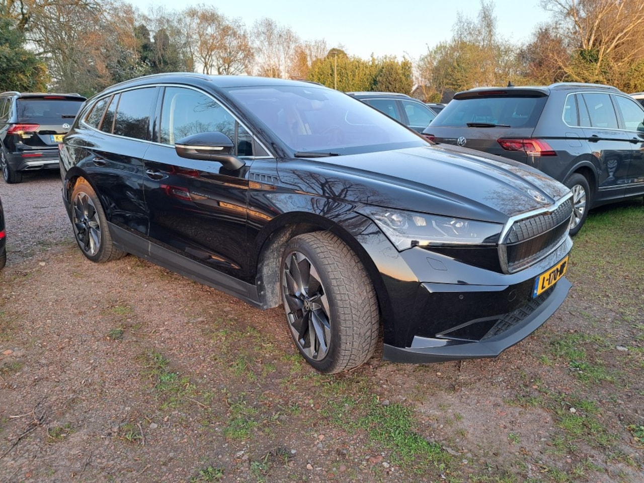 Skoda Enyaq - iV 80 First Edtion Leder Apple carplay, Trekhaak - AutoWereld.nl