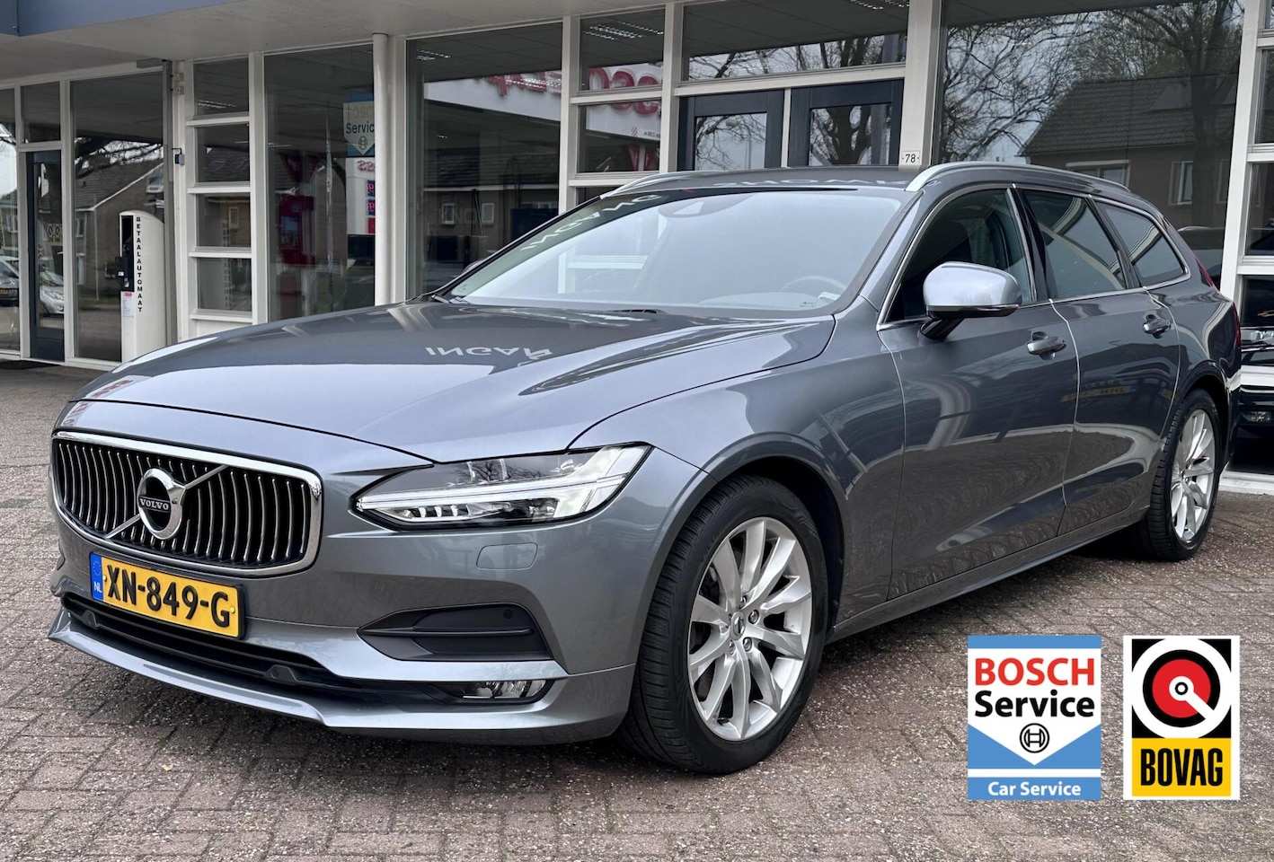 Volvo V90 - 2.0 T4 Leer, Memory, Auto Pilot, ACC, Carplay, LM.. - AutoWereld.nl