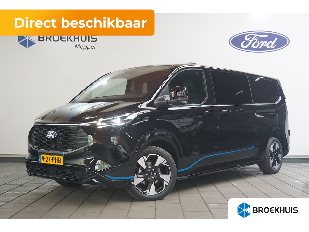 Ford Transit Custom - 320 2.5 PHEV L2H1 Sport DC | 1-fase laadkabel mode 3 16A, 10 meter (PHEV) | 19 inch lichtm - AutoWereld.nl