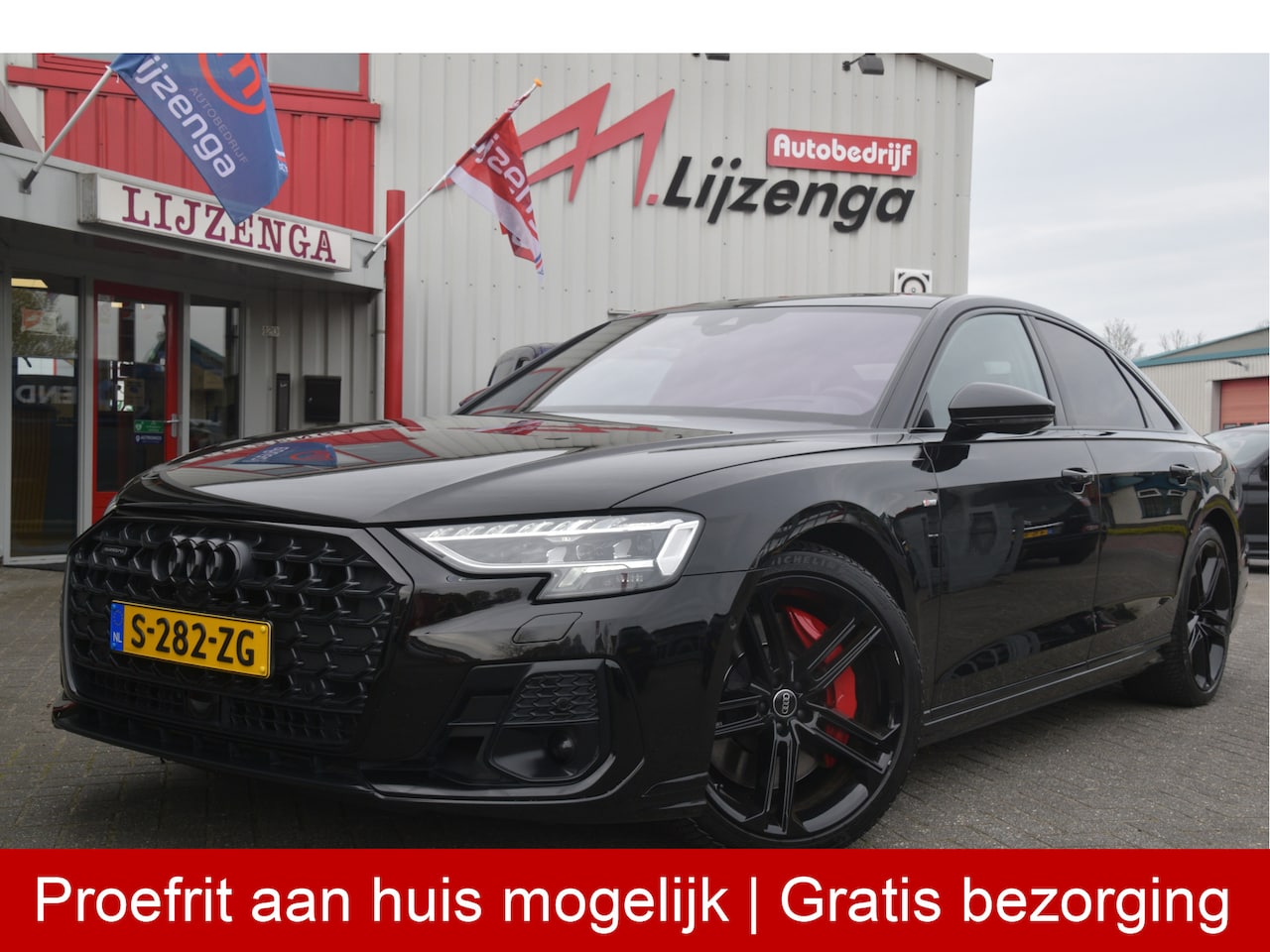 Audi A8 - 60 TFSI e quattro 449PK LED | Head-up | B&O | Trekhaak | 20 inch | 4w besturing | Volle au - AutoWereld.nl