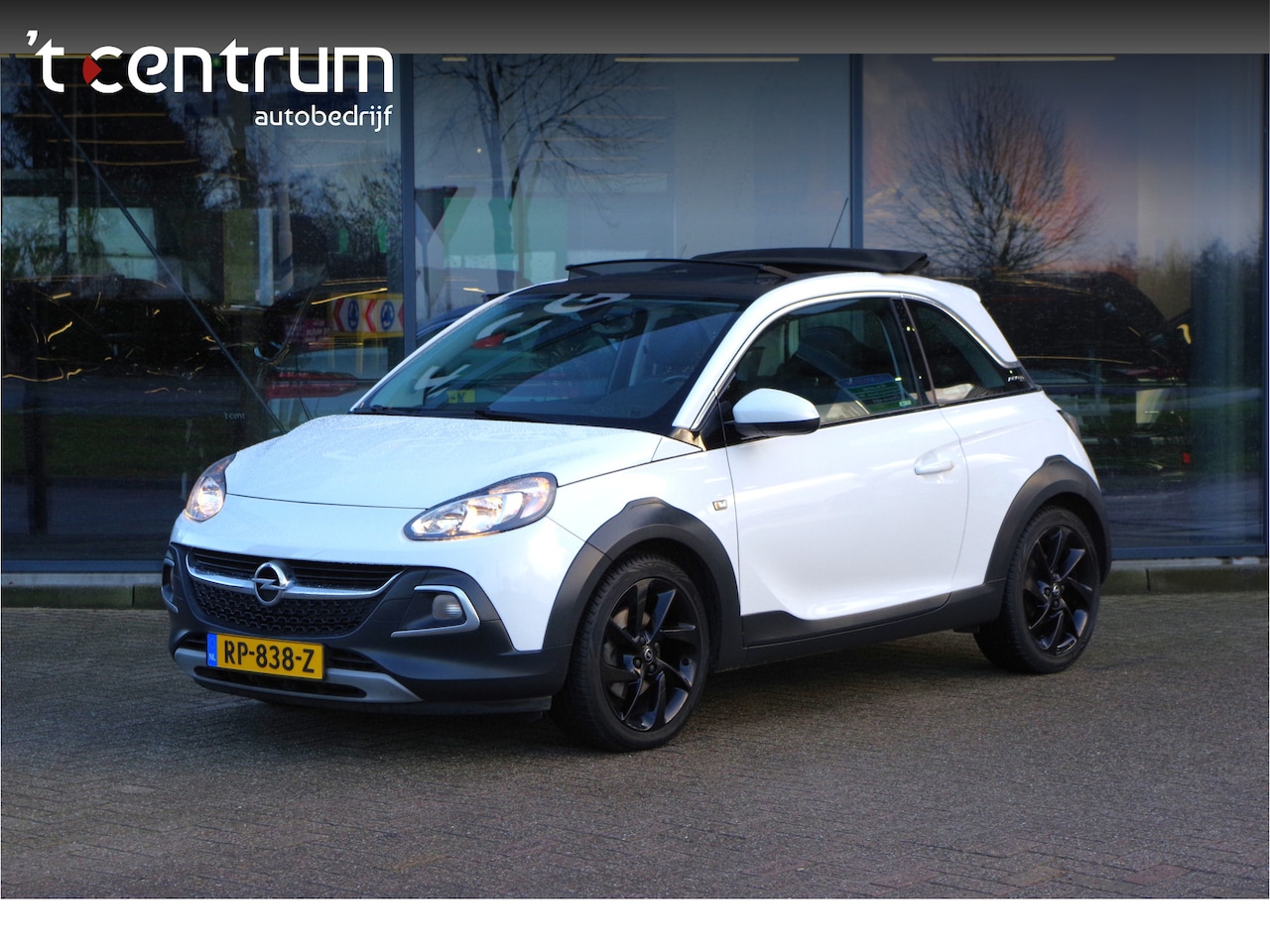 Opel ADAM - 1.0 Turbo Rocks 1.0 Turbo 116 PK Rocks, Vouwdak, Leder, Stuur- & Stoelverwarming, Cruise Control - AutoWereld.nl