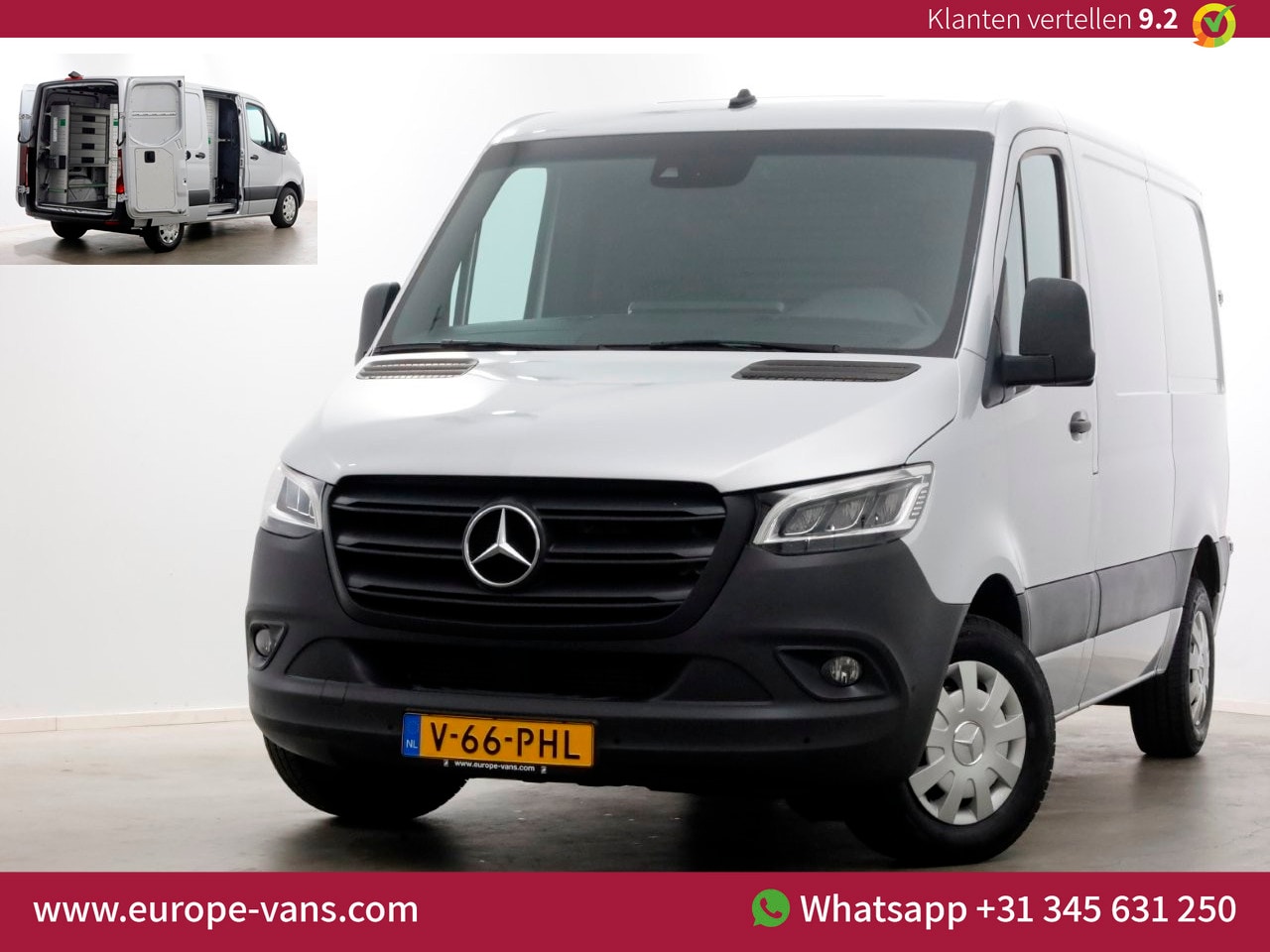Mercedes-Benz Sprinter - 314 CDI 143pk 9G Automaat L1H1 LED/ACC/Camera/Inrichting 03-2021 - AutoWereld.nl