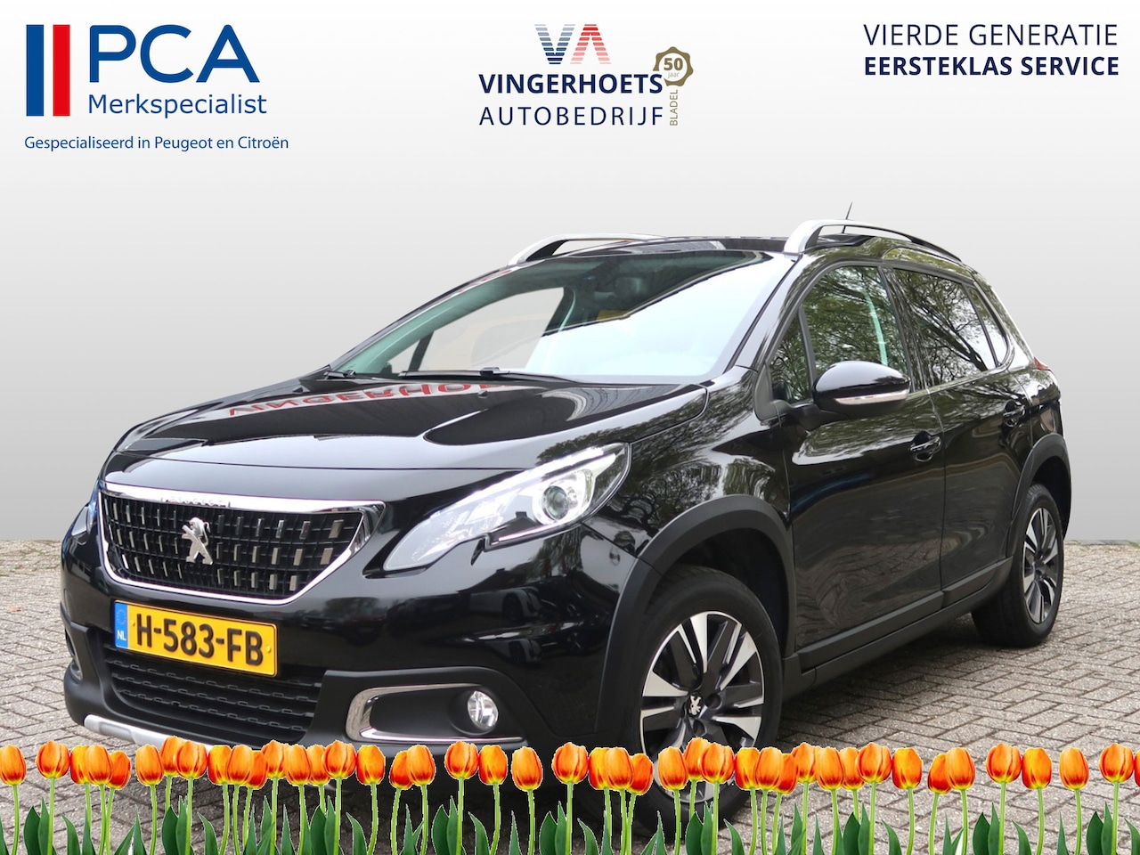 Peugeot 2008 - 130 Pk Benzine * Luxe Allure * Zwart * Navigatie * 1/2 Lederen Interieur * Achteruitrij Ca - AutoWereld.nl