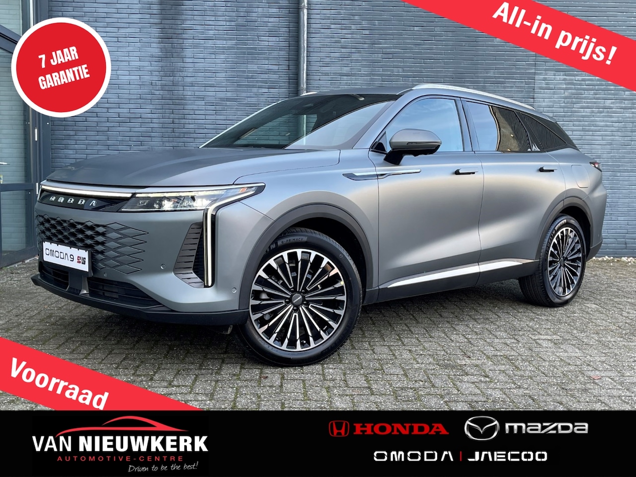 Omoda 9 - 1.5 Plug-in Hybrid 537pk Automaat Premium | 7 jaar Garantie | 1100 km Bereik | 1500kg Trek - AutoWereld.nl