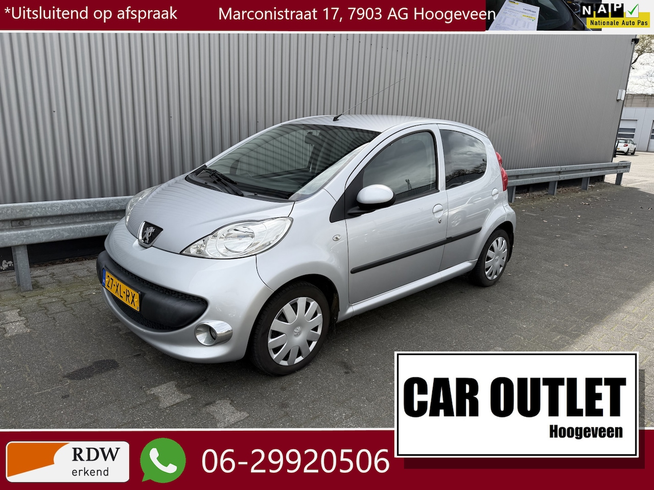 Peugeot 107 - 1.0-12V XS 1.0-12V XS 5-Drs, Elec.ramen, Centr.vergr, nw. APK – Inruil Mogelijk – - AutoWereld.nl