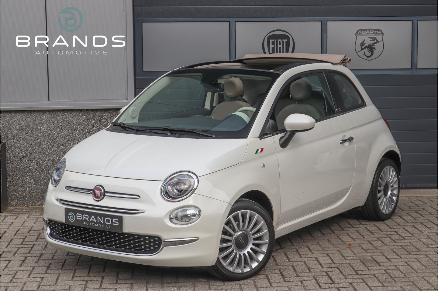 Fiat 500 C - 0.9 TwinAir Lounge Dualogic Parelmoer Leder Vol opties Garantie - AutoWereld.nl