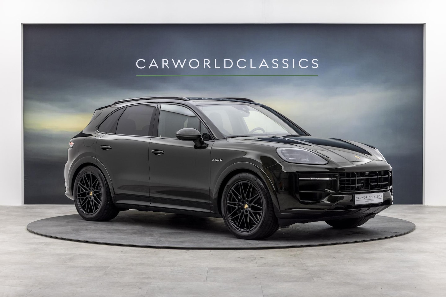 Porsche Cayenne - 3.0 E-HYBRID SUV | PTS BRITISCH RACING GREEN - AutoWereld.nl