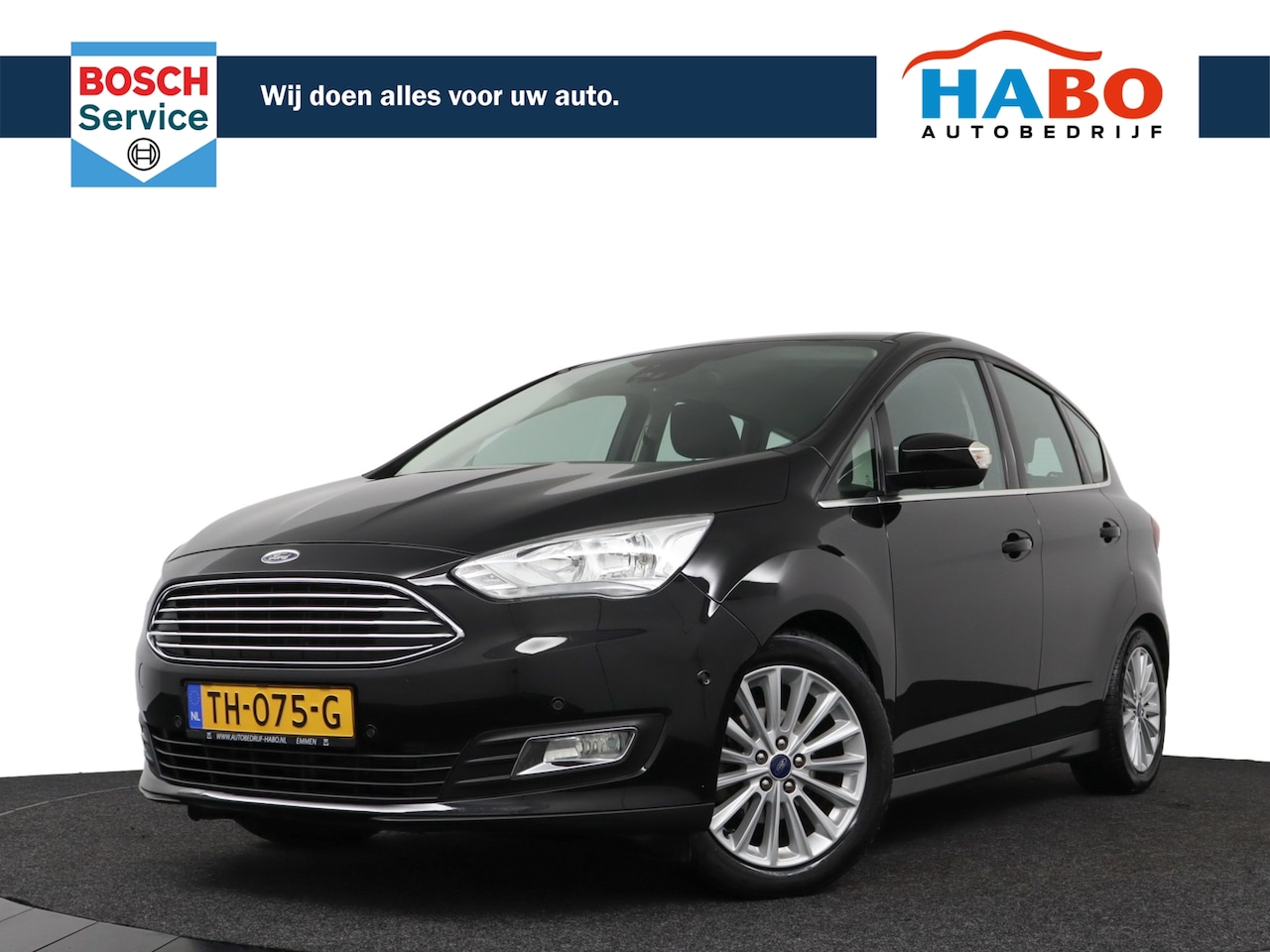 Ford C-Max - 1.0 ECOBOOST TITANIUM 125PK ECC/CRUISE/NAV/CAMERA/KEYLESS-ENTRY/SENS/PARK.SENS/STOEL.VERWA - AutoWereld.nl