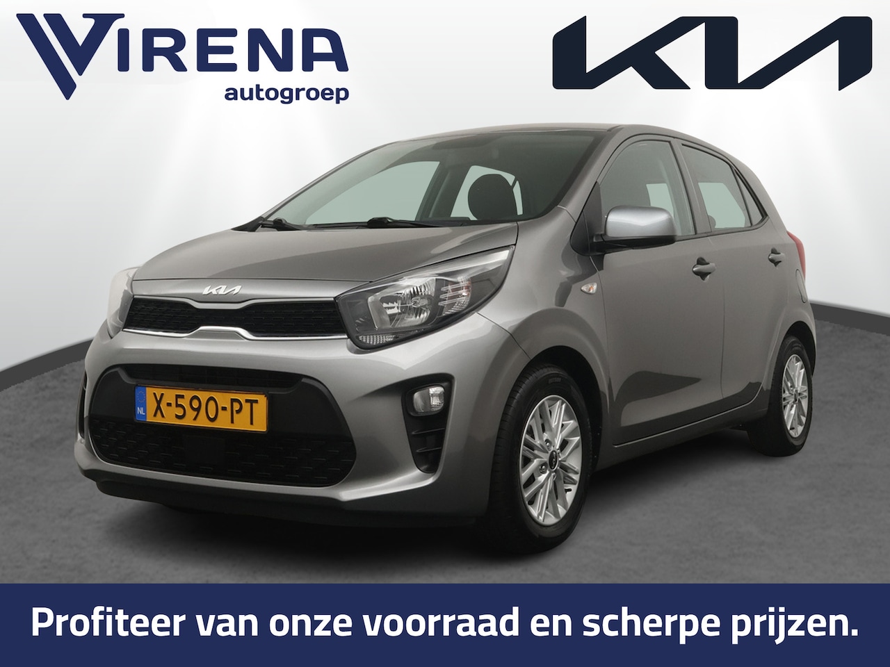 Kia Picanto - 1.0 DPi DynamicLine Automaat - Airco - Achteruitrijcamera - Cruise Control - Apple Carplay - AutoWereld.nl