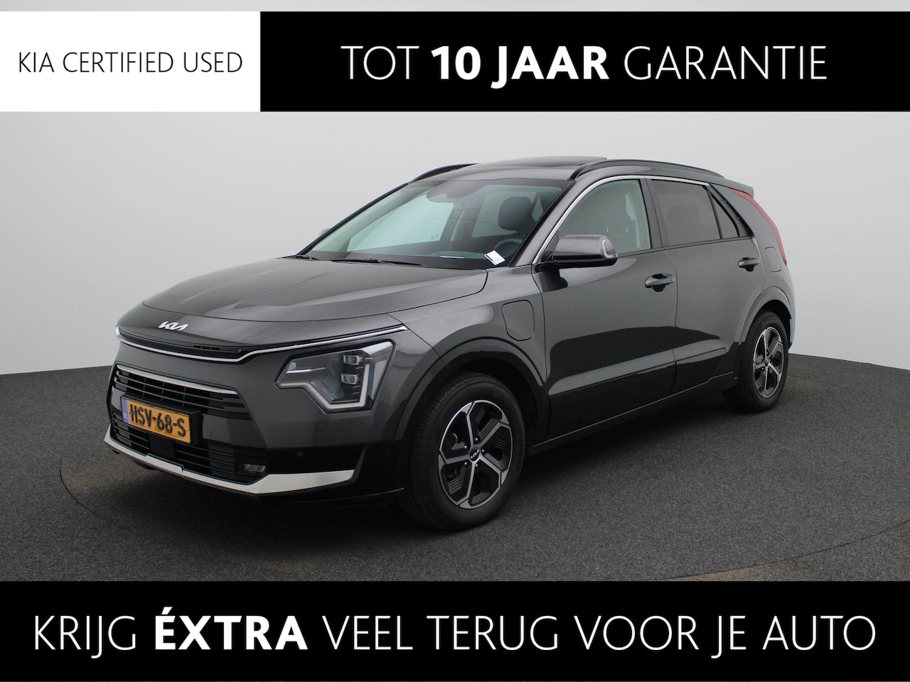 Kia Niro - 1.6 GDi PHEV DynamicPlusLine Navi | Cruise | Leder | Stoel + Stuurverwarming | Zonnedak | - AutoWereld.nl