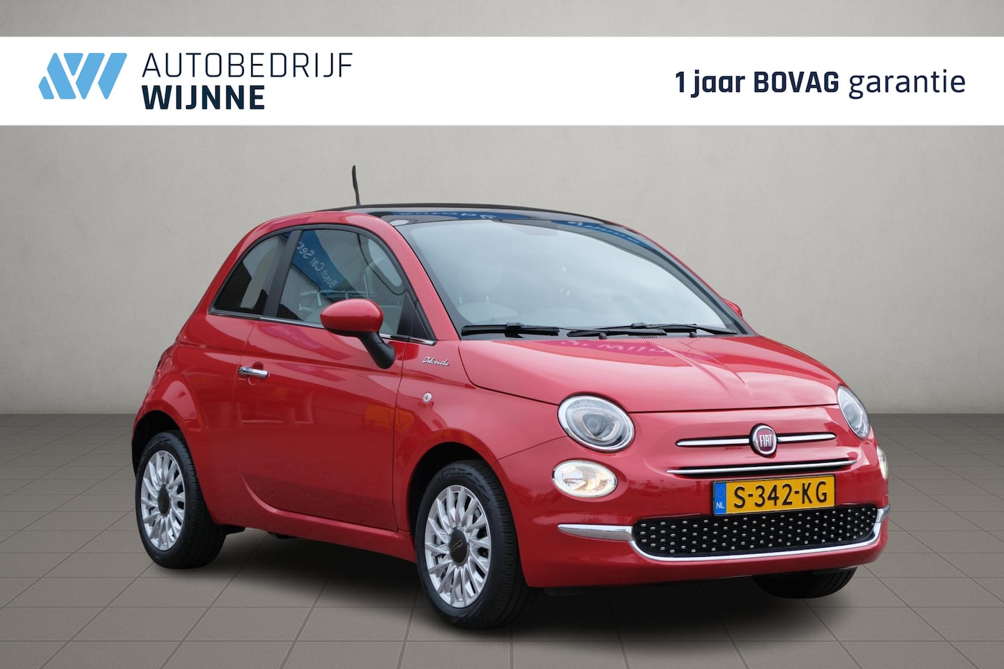 Fiat 500 - 1.0 Hybrid 70pk Dolcevita | App Connect | Airco | Cruise | Panoramadak | DAB - AutoWereld.nl