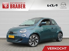 Fiat 500 C - La Prima 42 kWh | Schuifdak | Stoelverwarming | Camera | Dodehoek detectie | LED | Cruise