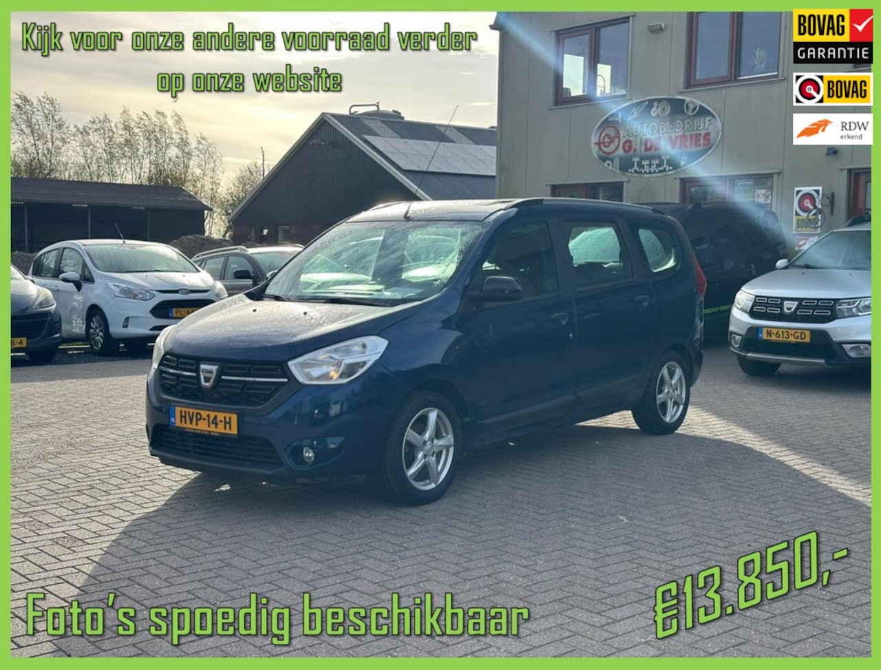 Dacia Lodgy - 1.6 SCe Bi-Fuel LPG-G3 7-persoons - Prijs inclusief 12 maanden BOVAG-garantie en afleveren - AutoWereld.nl