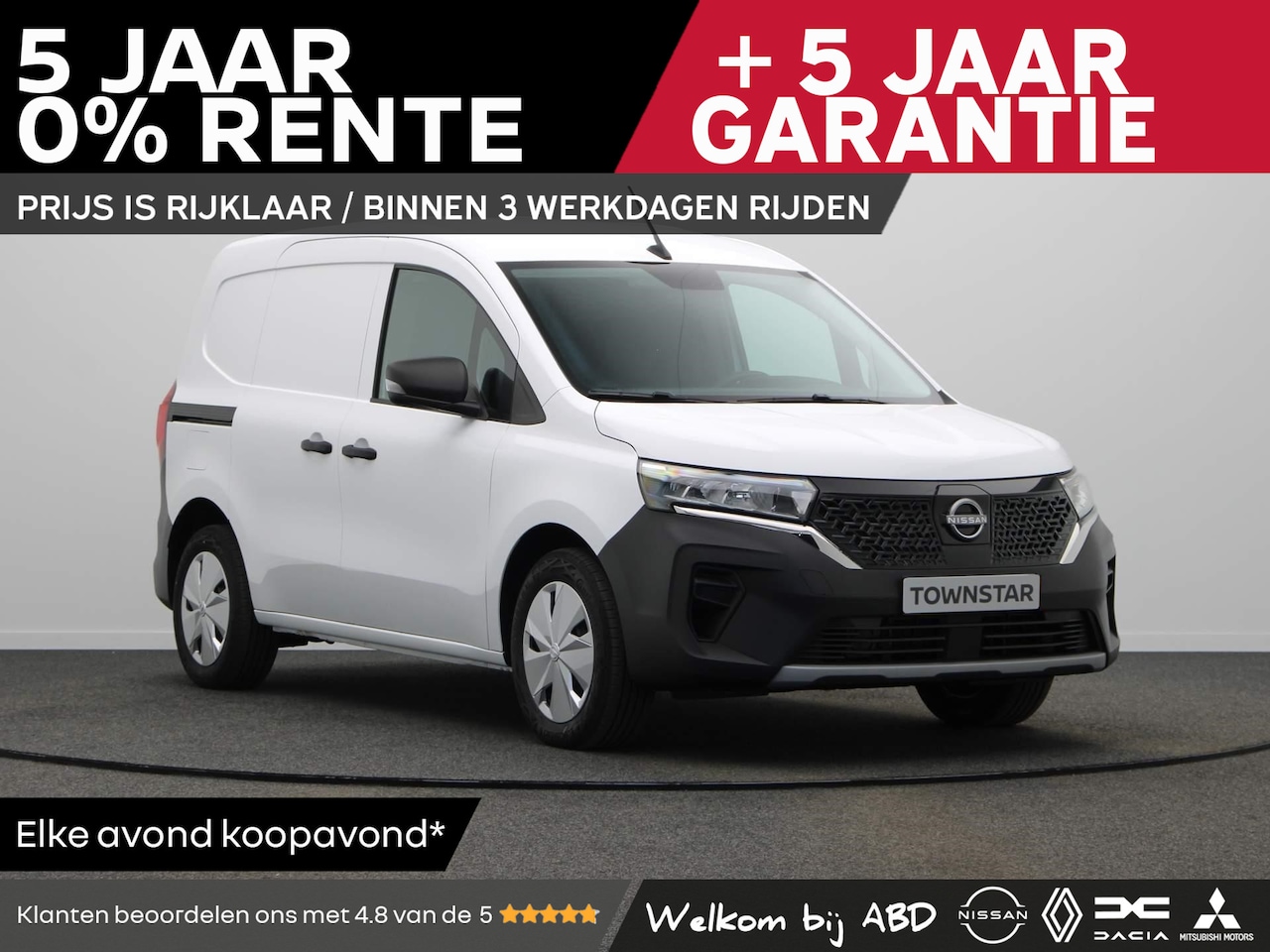 Nissan Townstar - Gesloten Bestel L1H1 EV 121 1AT N-Connecta | Vijf jaar garantie | Rijklaarprijs | | 16'' s - AutoWereld.nl