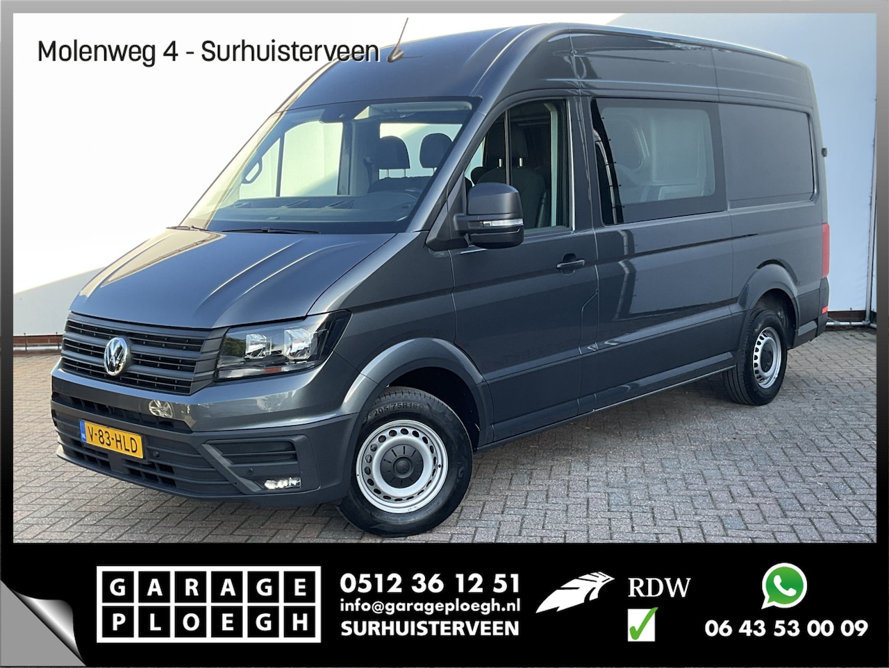 Volkswagen Crafter - 6-Pers 30 2.0 TDI Dubbele Cabine L2H2 Comfortline Trekhaak Cam NL-Bus Voll.Onderhouden! - AutoWereld.nl