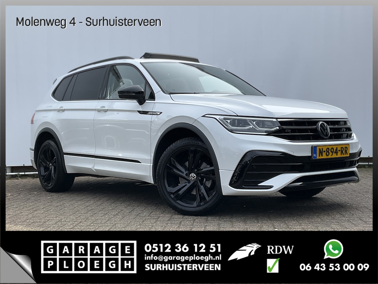 Volkswagen Tiguan Allspace - 1.5 TSI R-Line 7p. Pano.dak Stoelverw. Carplay Business+ - AutoWereld.nl