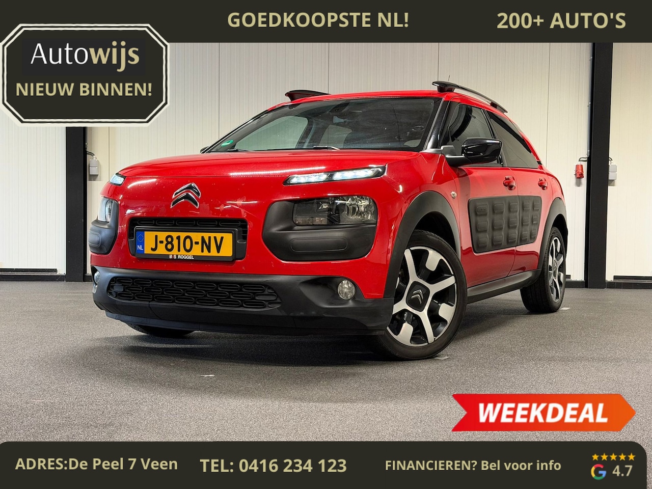 Citroën C4 Cactus - 1.2 PureTech Feel|TREKHAAK|CRUISE|GOED ONDERHOUDEN|NAVI - AutoWereld.nl