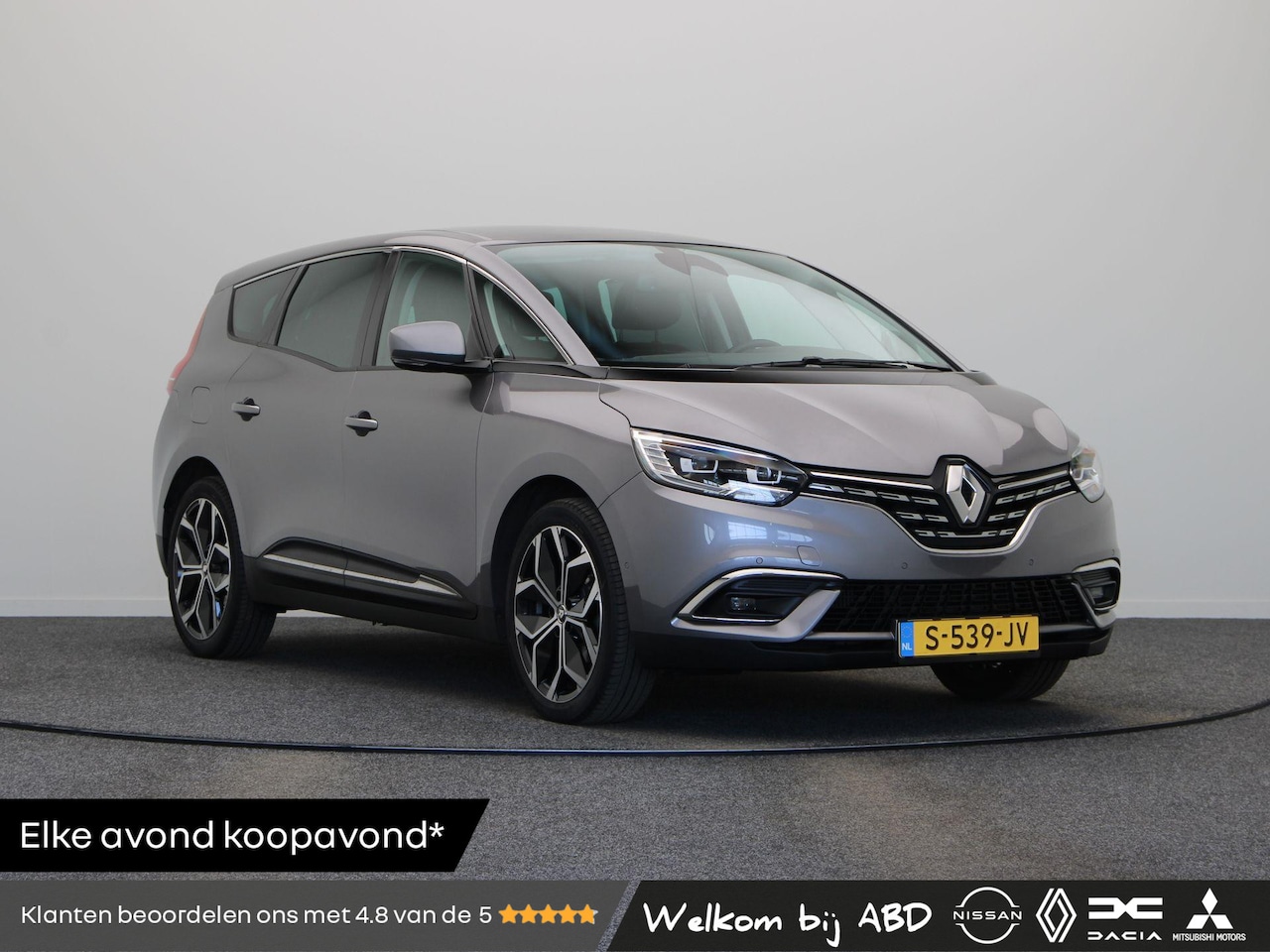 Renault Grand Scénic - 140pk TCe Techno 7p. | 1500kg geremd | Parkeersensoren voor/achter | Trekhaak | 1e Eigenaa - AutoWereld.nl