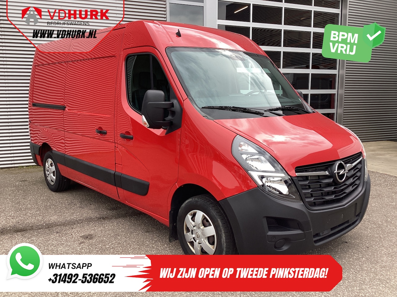 Opel Movano - 2.3 Turbo 150 pk L2H2 Carplay/ 270Gr.Deuren/ Airco/ Camera/ PDC/ Trekhaak - AutoWereld.nl