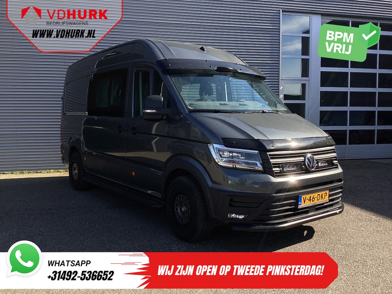 Volkswagen Crafter - 2.0 TDI 180 pk DSG Aut. L3H3 DC Dubbel Cabine LED/ Adapt.Cruise/ Carplay/ Gev.Stoel/ Airco - AutoWereld.nl